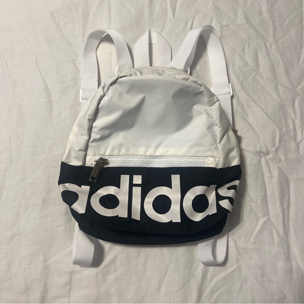 Adidas Black and White Backpack